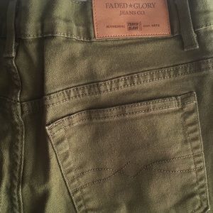 Olive Green Jeans